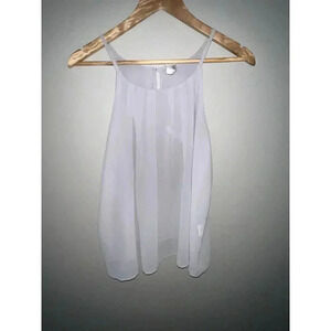 JJ Perfection Grey Tank Cami Keyhole Top Women’s Size Large